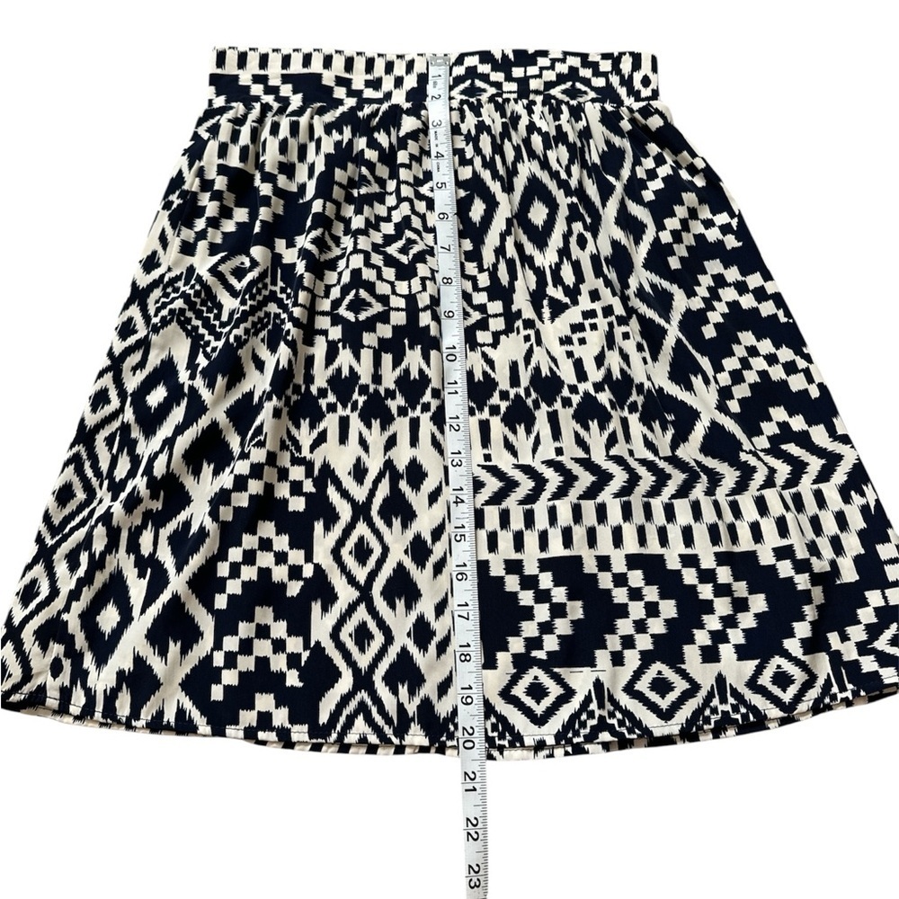 MAUDE Anthropology Navy and Cream Midi Skirt size S - Picture 4 of 5